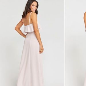 MUMU Bridesmaid Ruffle Dress